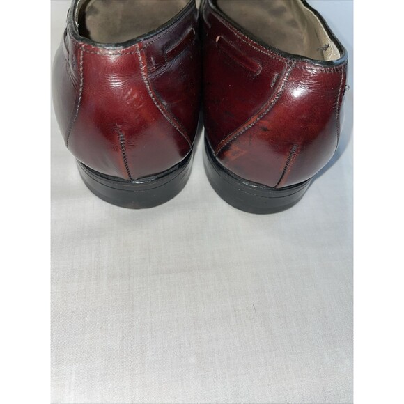 Johnston & Murphy Aristocraft Dress Loafers Mens Size 8.5 D Burgundy Leather - Picture 10 of 12